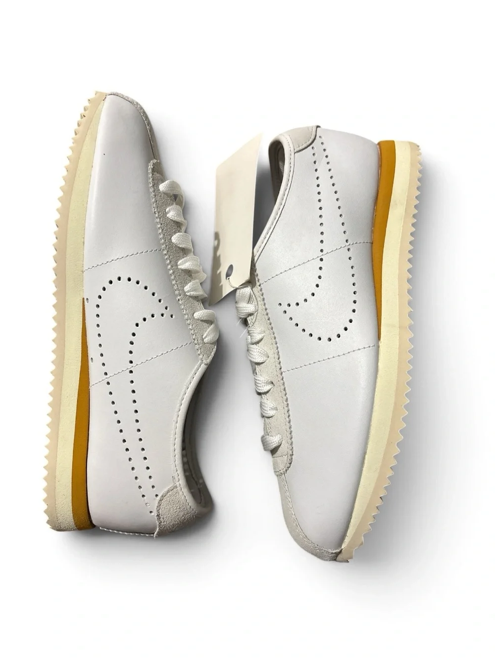 Women's Nike Cortez LT White Bronze Light Bone Perforated Leather HQ1841-100